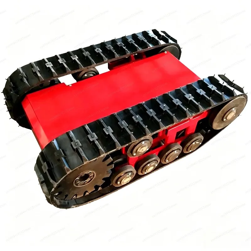 Wireless Remote Control Rubber Track Chassis Electric Crawler Carrier Heavy Duty For Farm Construction Site