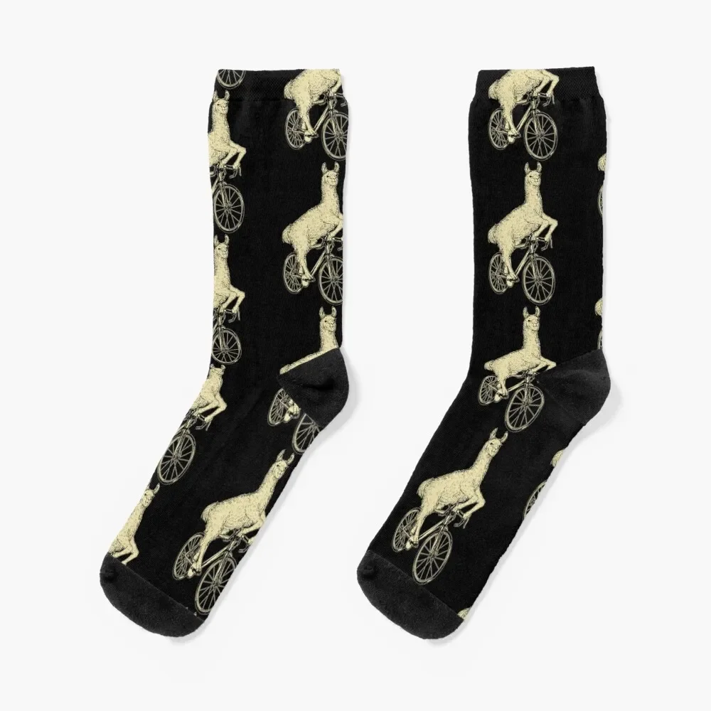 Cycling Llama Socks soccer anti-slip funny gifts Novelties new year Men's Socks Women's