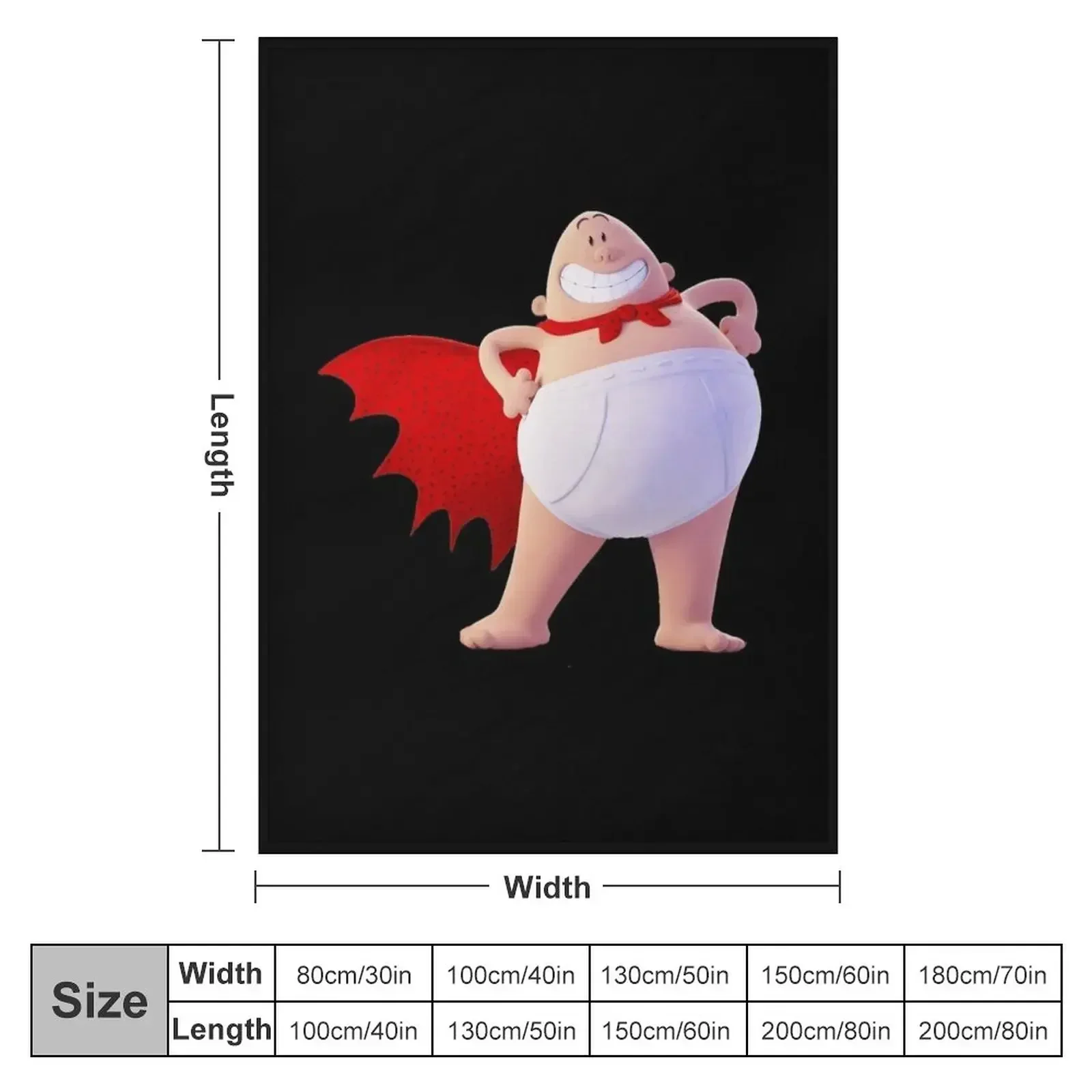 Captain underpants Throw Blanket Cute christmas decoration Plaid on the sofa Bed Fashionable Blankets