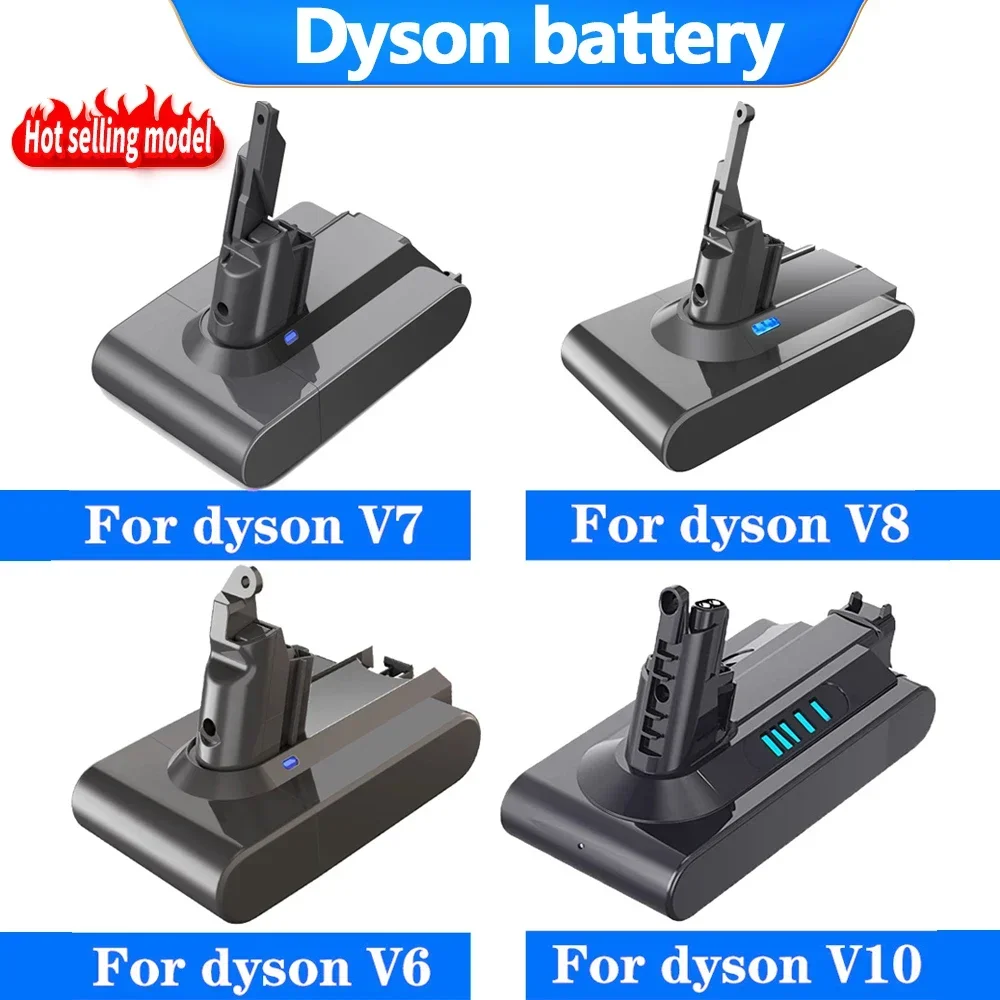 8000mAh 21.6V for Dyson V6 V7 V8 V10 Rechargeable battery SV09 SV10 SV11 SV12 Cyclone handheld Vacuum Cleaner Rechargeable Batte