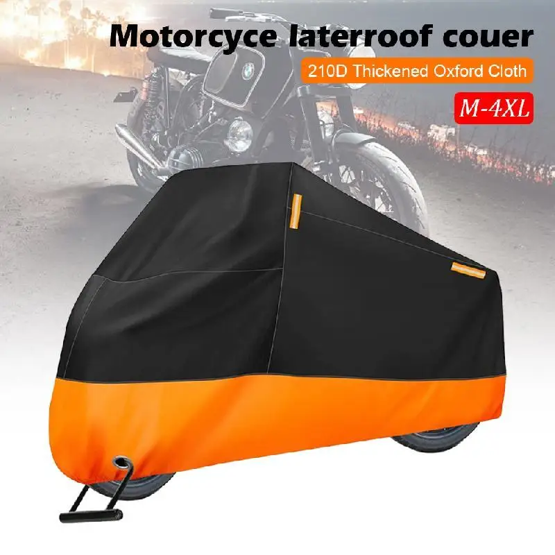 Universal Motorcycle Cover Waterproof 210D Thick Oxford Cloth Dust Rain Snow Protection Motorbike Rain Cover Sunshade UV Protect