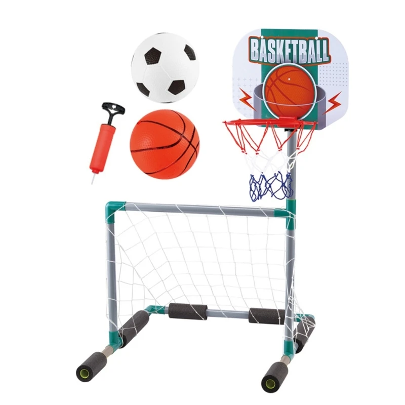 Pool Basketball Football Goal Net Water Basketball Pool Football Included Floating Hoop Targets Goal for Poolsides