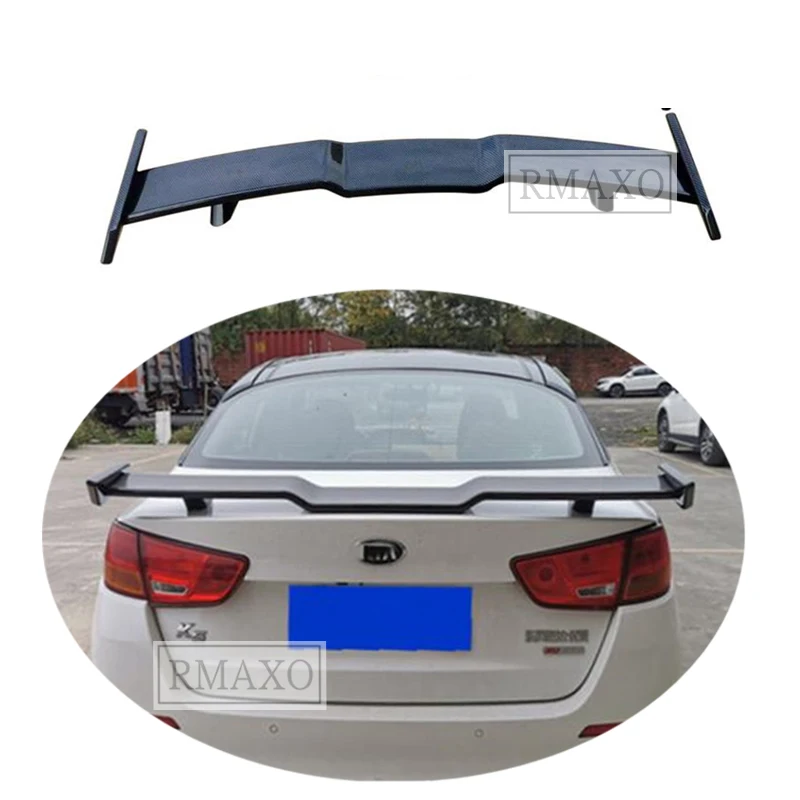 For Optima Sedan Universal TF Spoiler 2011-2019 Optima K5 Spoiler ABS plastic Material Car Rear Wing Color Rear Spoiler