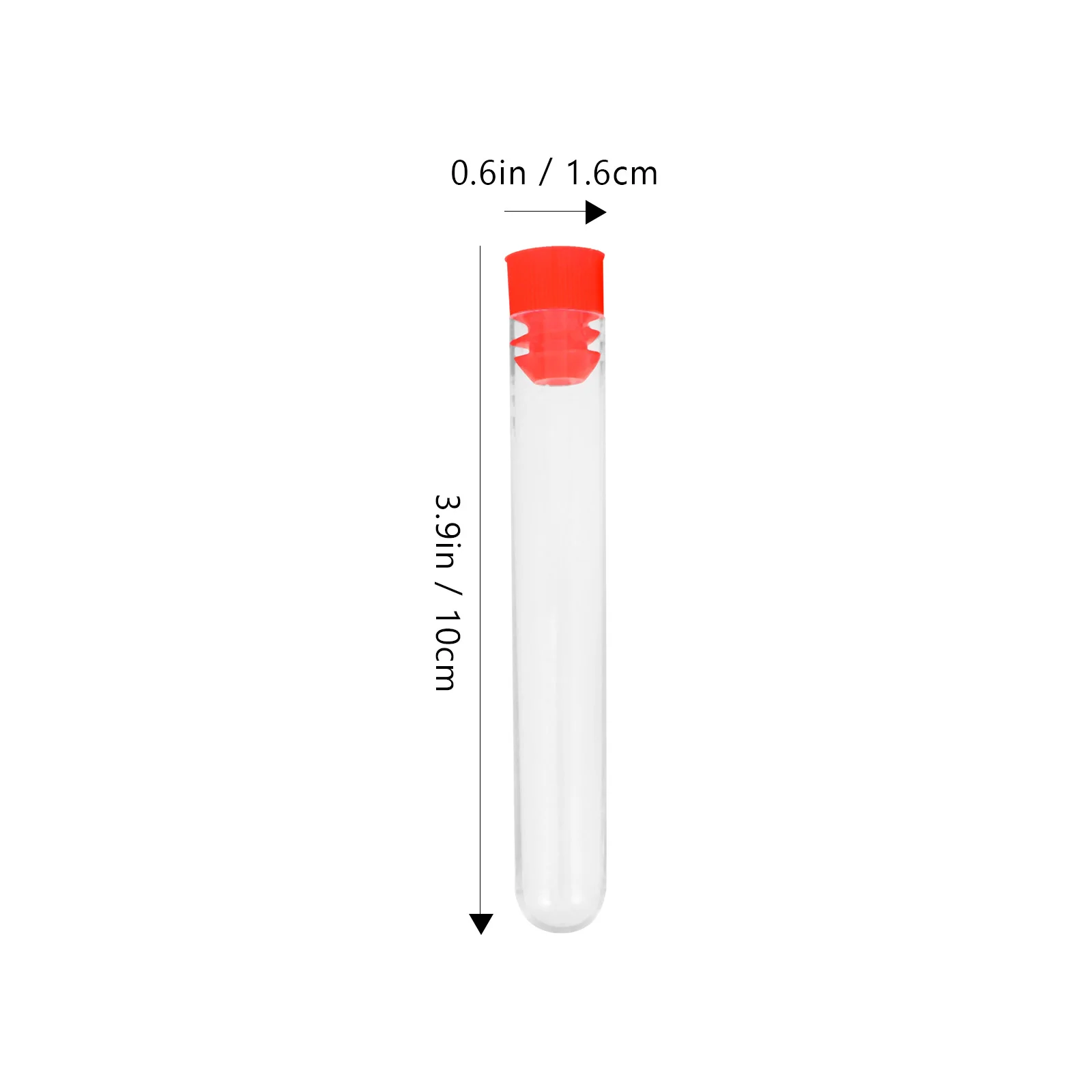 12 шт./упак. 16x150 мм пластиковая прозрачная пробирка с пробкой для научных экспериментов, хранения конфет на вечеринке с пробкой (случайный выбор)