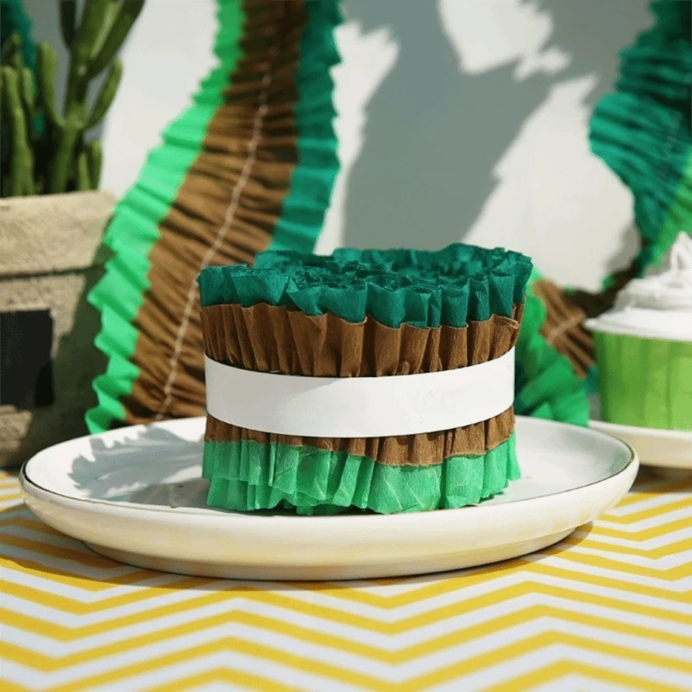 Macaron Colorful Crepe Paper Streamers Pull Flower 3 Meters Party Decoration Garland Spiral Ribbon Colorful Paper Ribbon