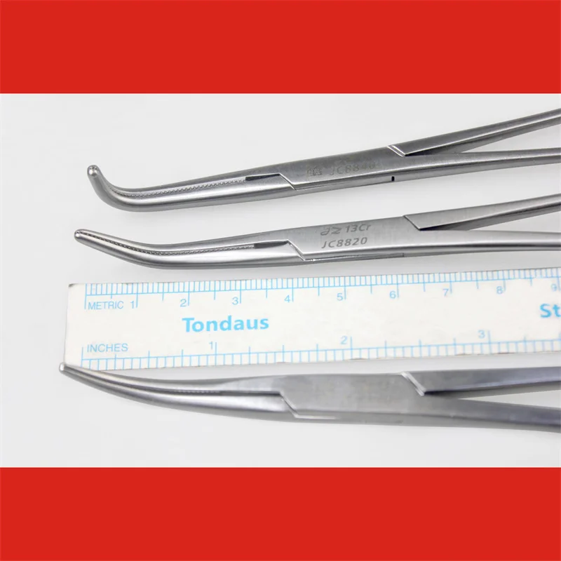 Medical separation and ligation forceps, mesh tooth right angle vascular forceps, minimally invasive hemostasis forceps, fine se