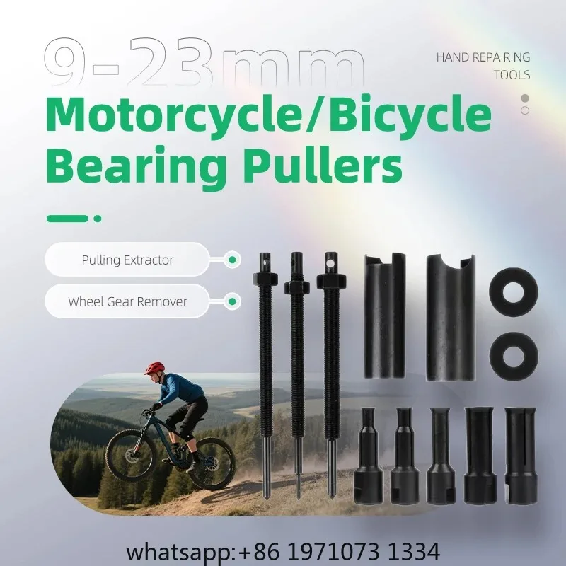 Hand Repairing Tools 9-23mm Motorcycle Bearing Pullers Bicycle Inner Bearing Extractor Wheel Gear Remover Extractor Repair Kit