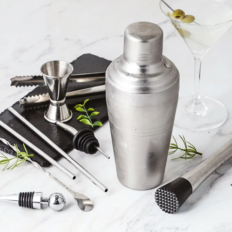 

Коктейльный шейкер, барный набор, держатель для пластика и дерева, нержавеющая сталь, медный коктейльный шейкер, набор для бармена, посуда для барабанов