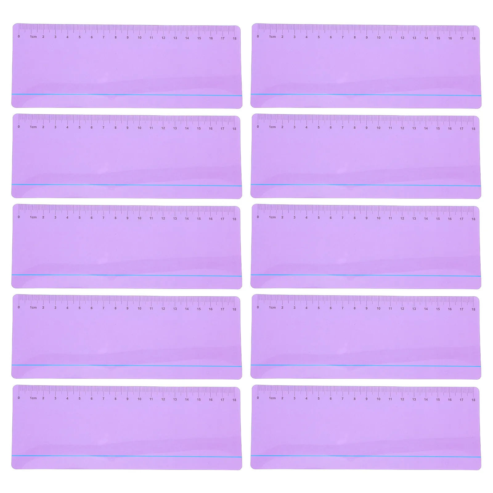 

10Pcs Kids Pet Reading Strips Scale Measurement Reading Tools Dyslexia Support Colored Highlight Strips Kids Book Marks