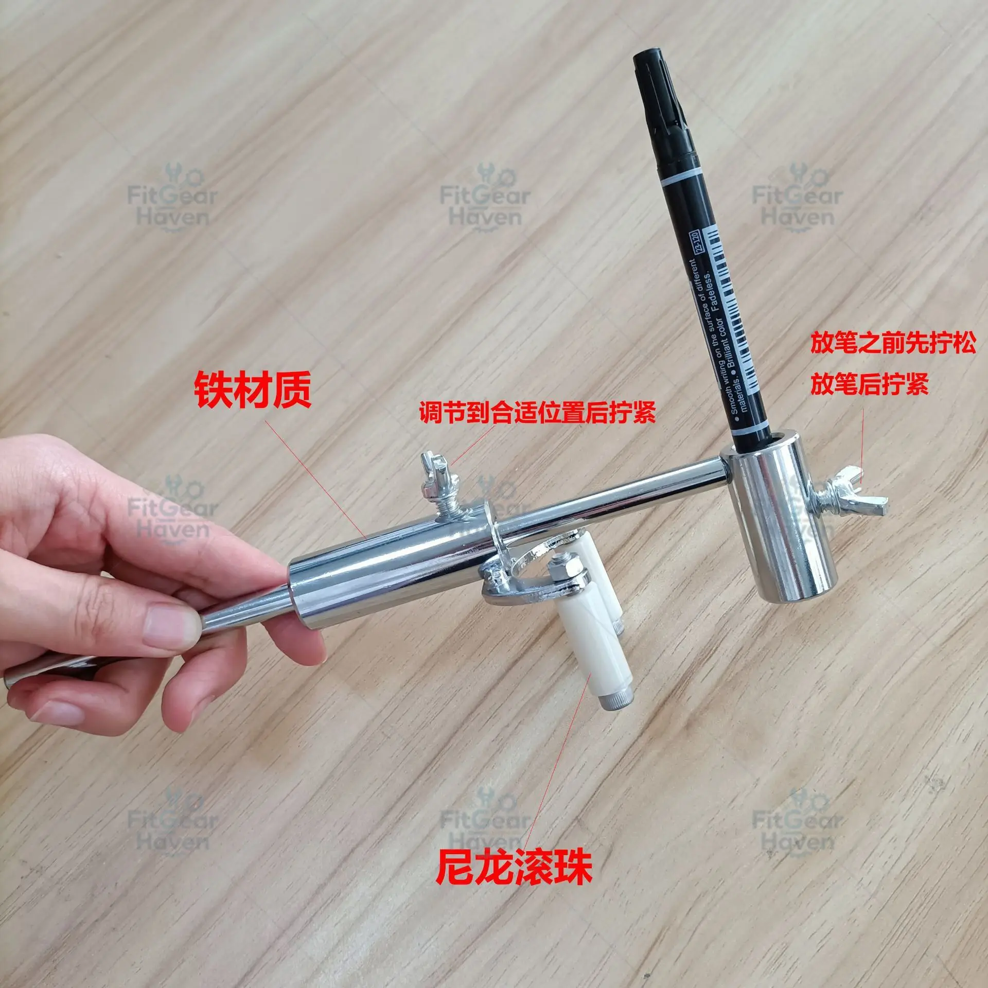Automotive wheel eyebrow scriber, automotive sheet metal repair tool, data recovery tool, sheet metal paint bar line positioning