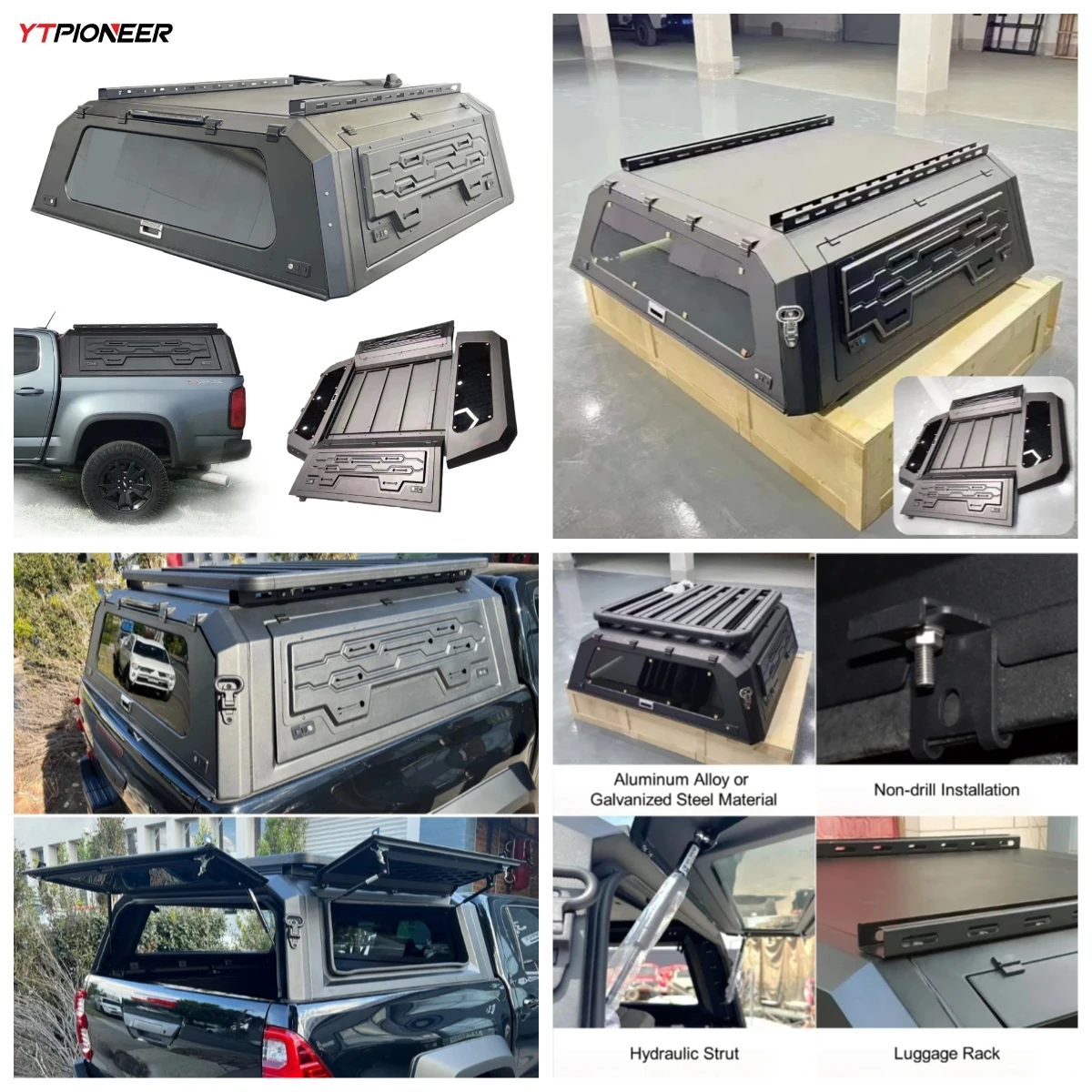 

Алюминиевый жесткий тент-капот (крышка кузова) для пикапов Chevy Silverado 1500 2500 2024, 2025, 2026 годов выпуска