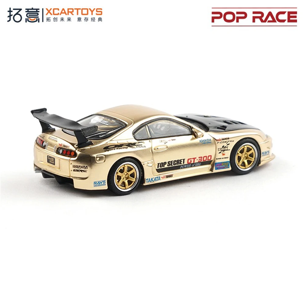 Xcartoys POPRACE 1/64 Alloy Racing Model Collection Super Sports Car Ornaments Boys Toy Gift Play Vehicle Collections