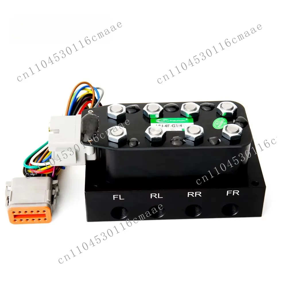New Accuair Aa VU4 alloy black air suspension compressor valve block with controller for retrofit/upgrade