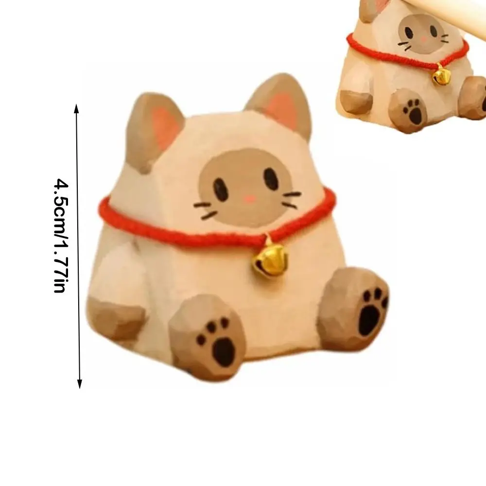 مصغرة لطيف الحيوان حامل قلم سطح المكتب الحلي الحرف اليدوية قلم رصاص واحد عرض موقف منحوتة باليد قلم واحد الراحة