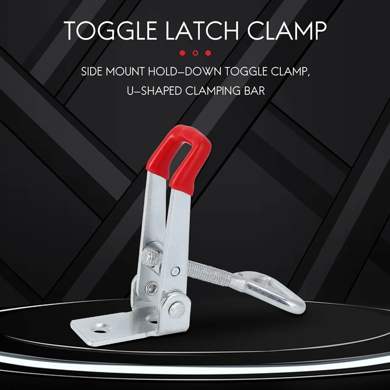 AT19-10 Pack Adjustable Toggle Latch Clamp 150Kg Holding Capacity, 4001 Heavy Duty Quick Release Pull Latch Toggle Clamp