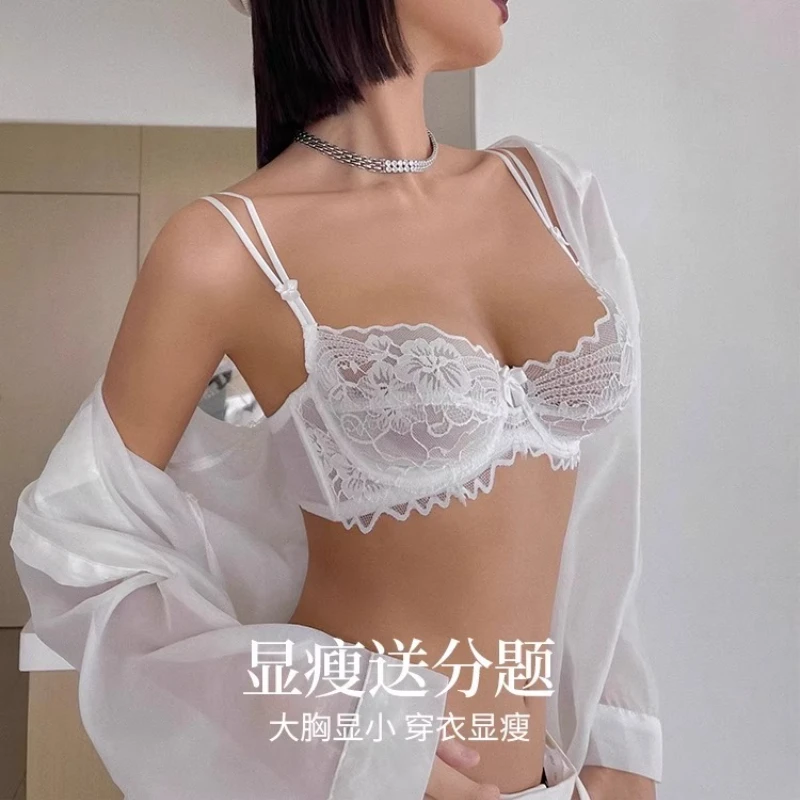 Französisch inspiriertes Spitzen-Bralette für kleine Brüste, sexy Soft-Cup-BH, ultradünn und spurlos für Komfort-Damen-Dessous für den täglichen Gebrauch MOYISU