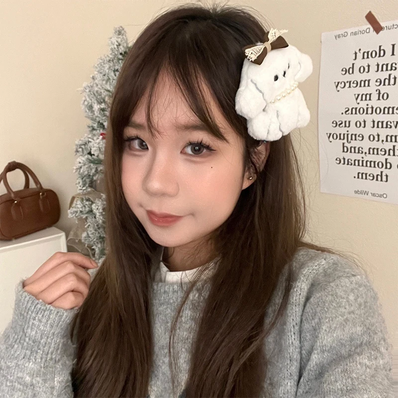 Simpatico cartone animato salsiccia cucciolo fermaglio per capelli accessorio per capelli Kawaii per donne ragazze fermaglio per capelli versatile moda fermaglio per capelli spezzato regali