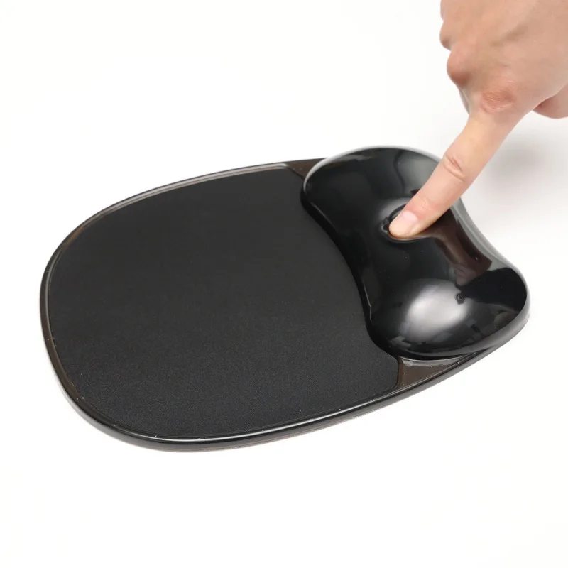 Tapis de souris en Silicone cristal clair, attelle de poignet personnalisée, étanche, pour jeu, bureau, résistant à la saleté