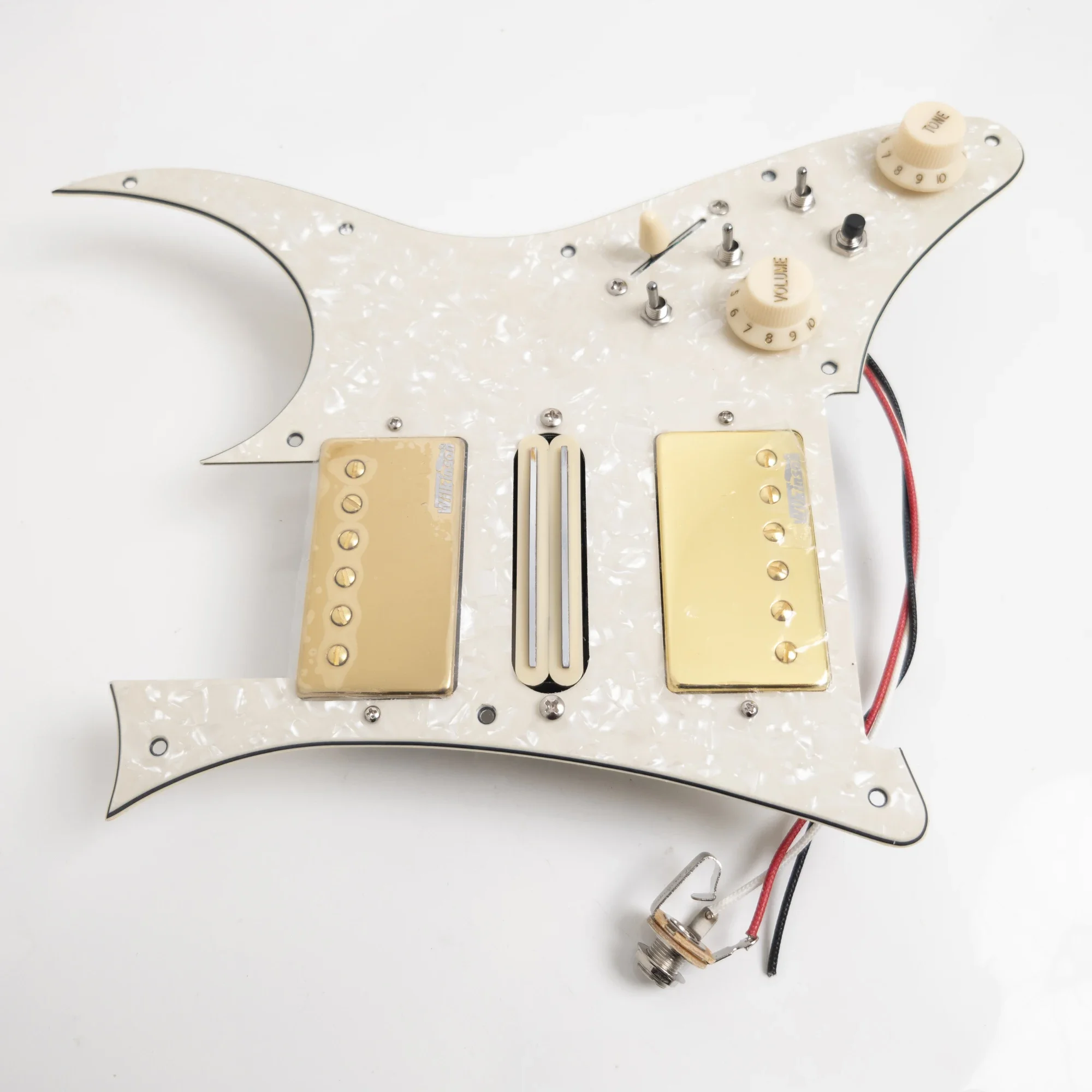 HSH Guitar Prewired Loaded Pickguard with Coil Splitting Alnico 5 Humbucking Pickups Set for RG Electric Guitars