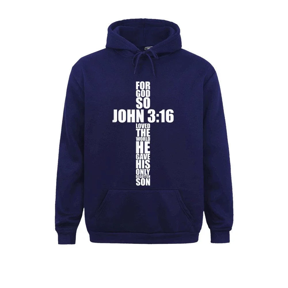 

LE Classics-John 3 16 Christian Cross Saying Hoodie for Women, Religious Bible Verse, Retro Sweatshirts, Women's Hoodies,