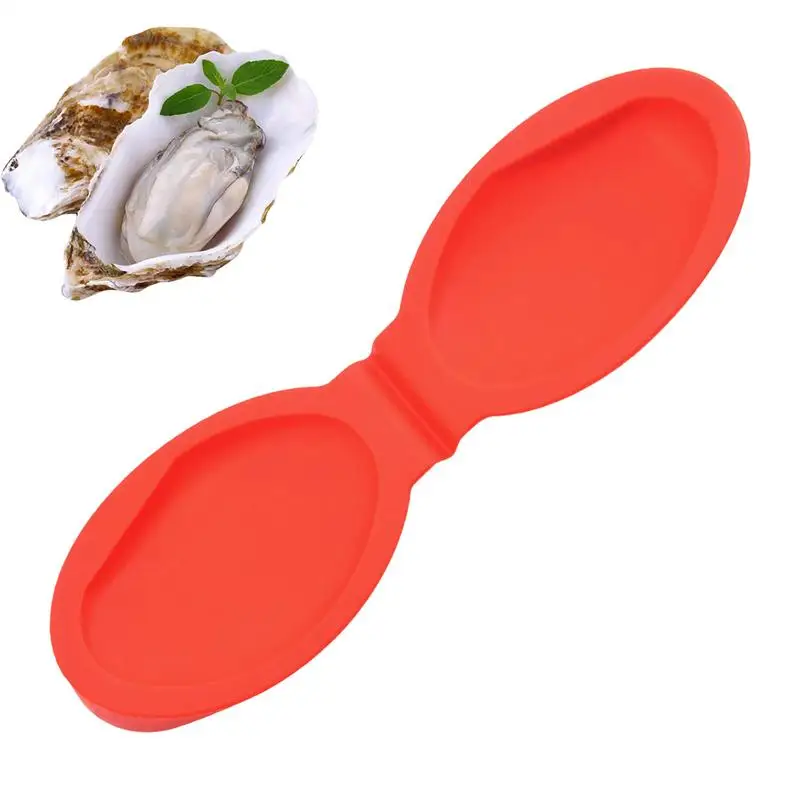 Silicone Oyster Opener Holder Seafood Shucking Tool Silicone Oyster Opener For Clamp Protective For Shell Seafood Mussels