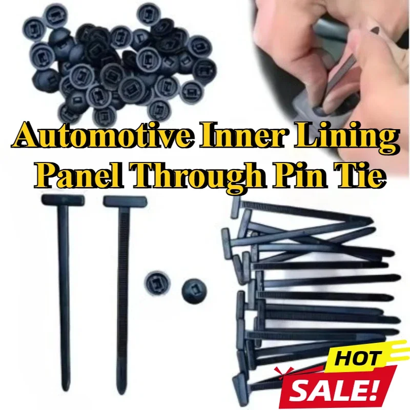 الذاتي قفل رباط للكابل مشبك حامل سيارة تحديد حزام مجموعة النايلون العالمي مع دبوس وزر سلك الربط اكسسوارات السيارات #1