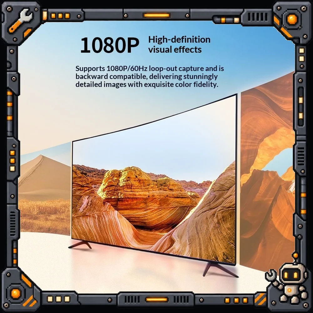 UGREEN 80688 Dual HDMI Video Capture Card 4K Input 1080P Loop Out Recording Box for PC Streaming