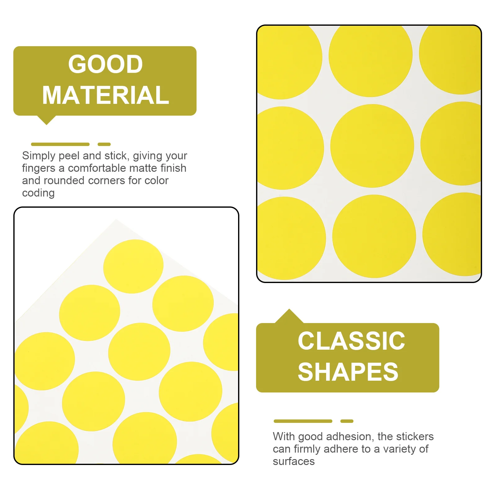 

10 Sheets Writable Circle Label Stickers Peel and Stick for Inventory Pricing Jars Bottles Sealing Small Dot Stickers