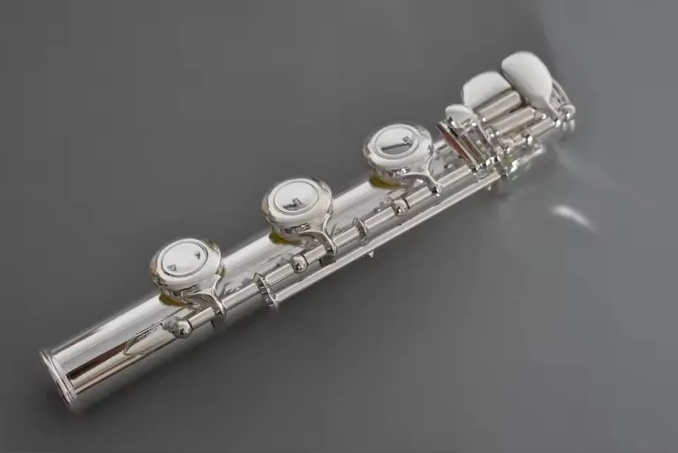 1Pcs Flute B‑Flat Foot Joint Tail Section Standard Replacement Part for Flute Players & Repair Technicians