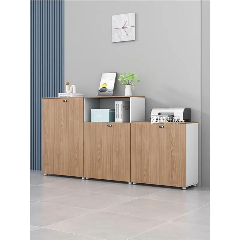 File cabinets Low Data Wooden locked filing Small office storage Side  Partition