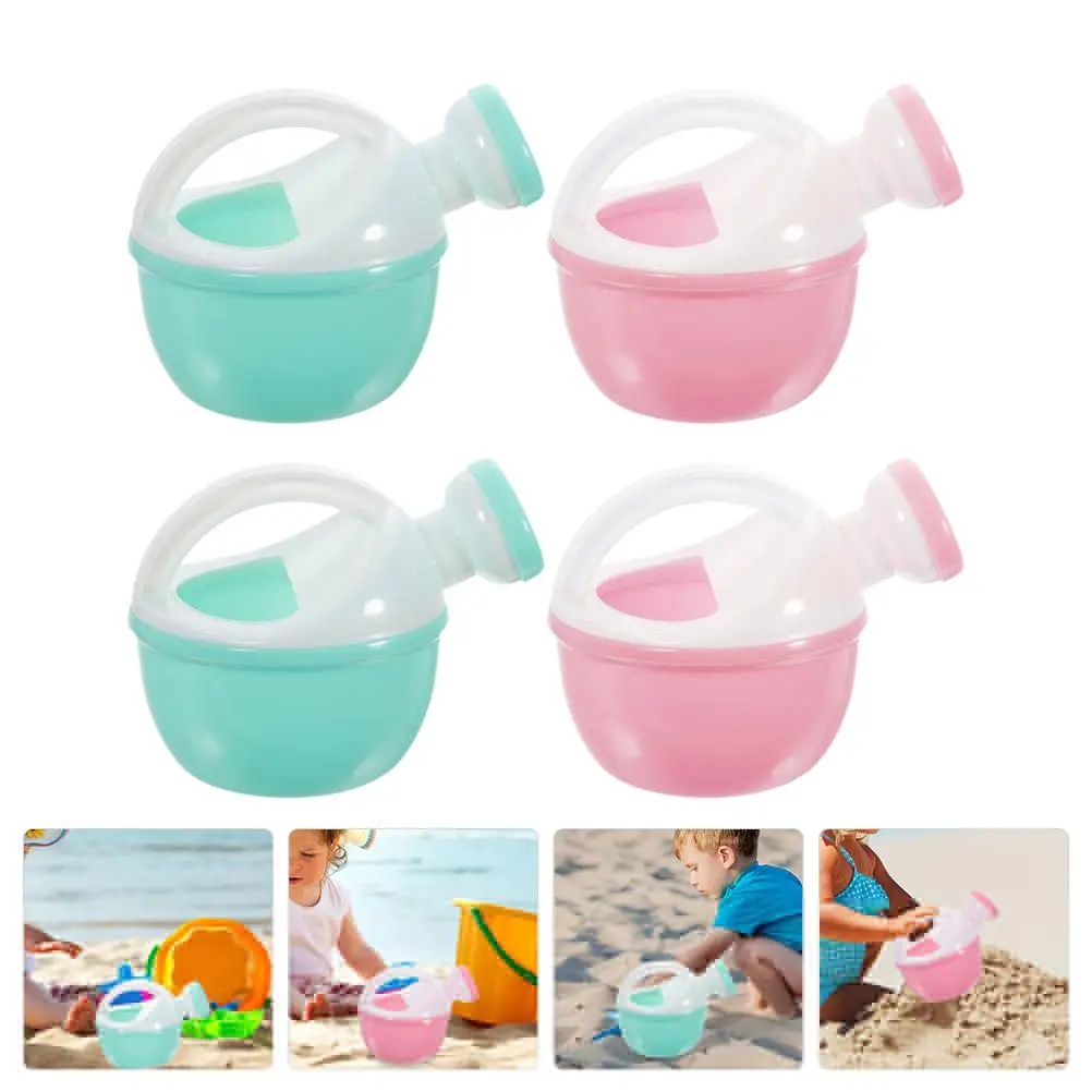 4 Pcs Beach Children's Bath Kettle Seaside Water Jugs Plastic Watering Cans for