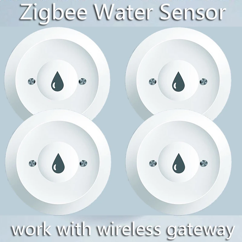 Zigbee sensor de imersão em água inteligente sensor de vazamento de vida ligação de água alarme app monitoramento remoto detector de vazamento de água tuya