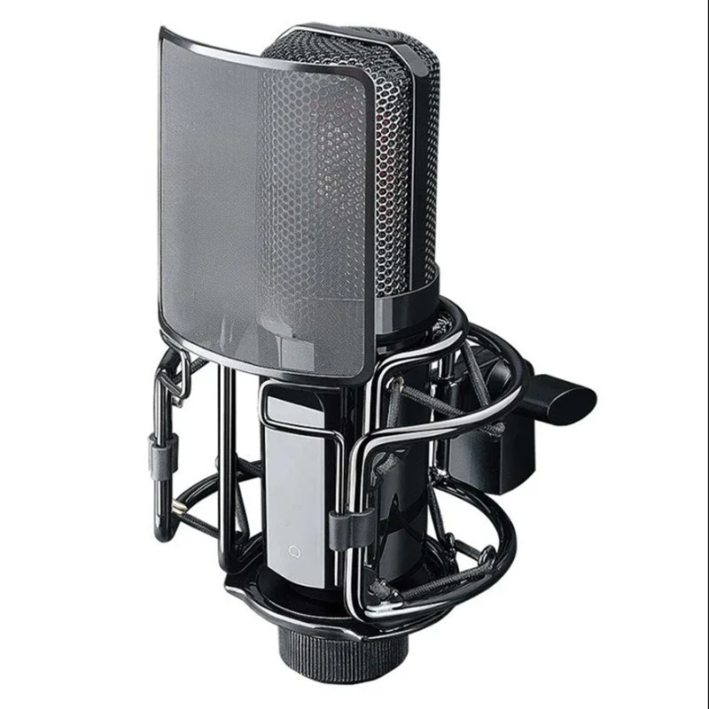 

Large diaphragm condenser microphone recording live singing mobile phone computer 48V
