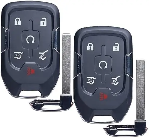 

Комплект из 2 ключей-брелоков для Chevrolet Tahoe/Suburban, GMC Yukon 2015-2020 - HYQ1AA, дистанционный запуск и бесключевой доступ