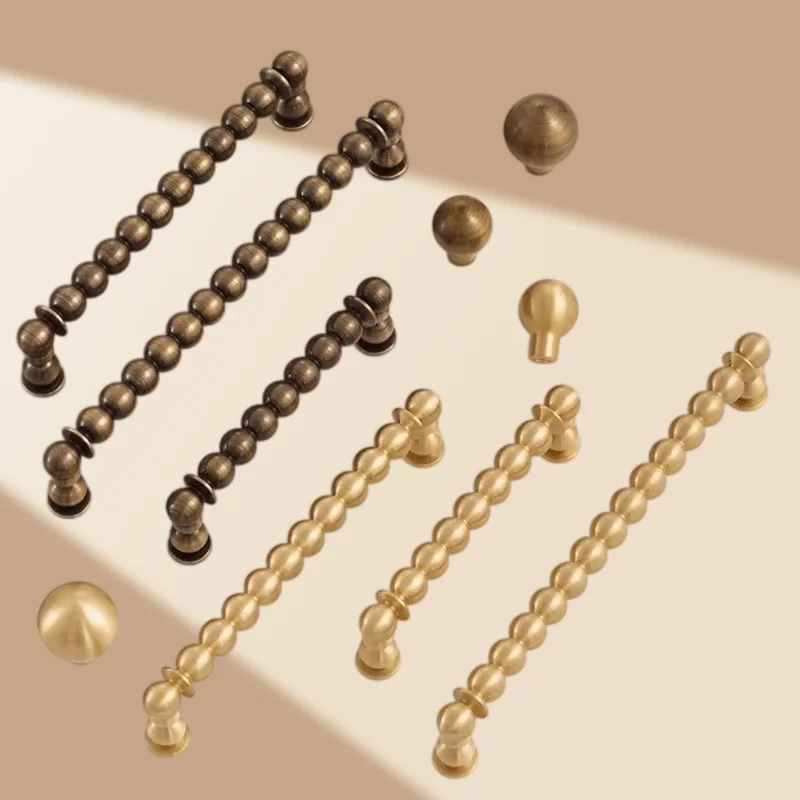 Brass Handle European Furniture Hardware Handle American Drawer Knob Luxurious Brass Shoe Cabinet Knob Creative Cabinet