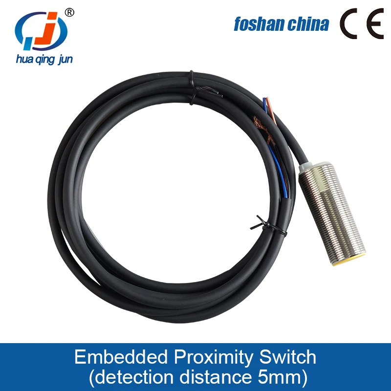 Huaqingjun NO Circular Proximity Switch Detection Distance 5mm Inductive Sensor for Led Lights