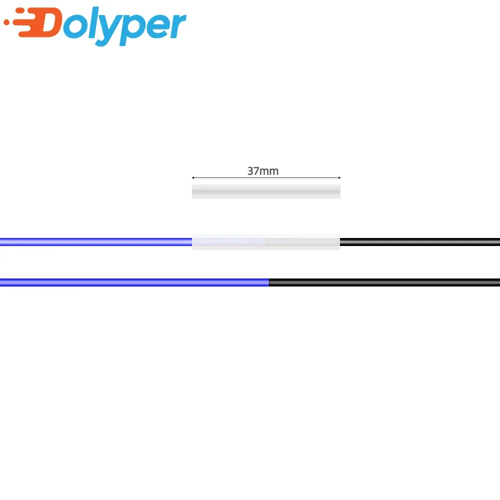 50pcs/100pcs 3D Printer Filament Connector PTFE tube 1.75mm Filament joints ID1.8mm OD2.6mm Length 37mm For PLA/ABS/PETG