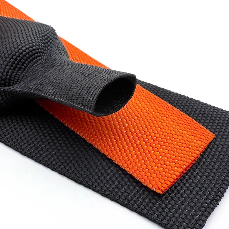 PET Heat Shrink Braided Sleeve 3-50mm 1-5M Flame Retardant Insulation Anti-Abrasion Flexible Tear Resistant High Temp Protector