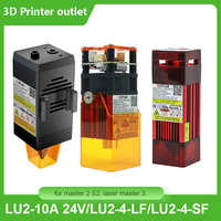 Laser Head LU2-10A 24V 10W/LU2-4-LF/LU2-4-SF with Air Assist Laser Module Fixed Focus PWM Ortur Desktop Engraving Machines