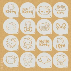 Sanrio Powdered Sugar Mold Sieve Hello Kitty Baking Decoration Tool Cake Baking Filter Frosting Coffee Cartoon Household Goods