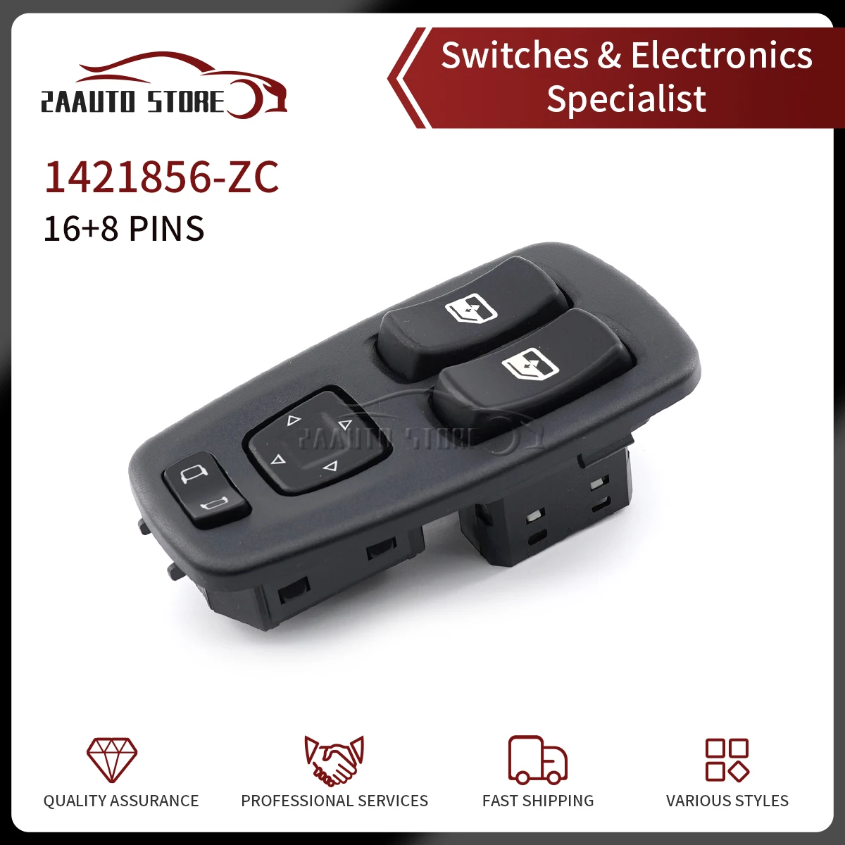 

For Scania P G R T-Series Truck 1421856-ZC Car Accessories Electric Car Power Window Lifter Control Switch Button 1421856