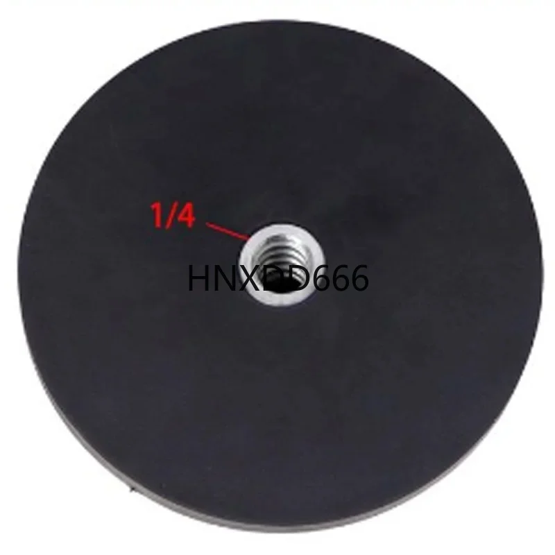 

D43mm-135mm 1/4 Flat and 1/4 Bolt Magnetic Base Rubber Coated Neodymium Pot Magnet Suction Cup Mounting for Camera