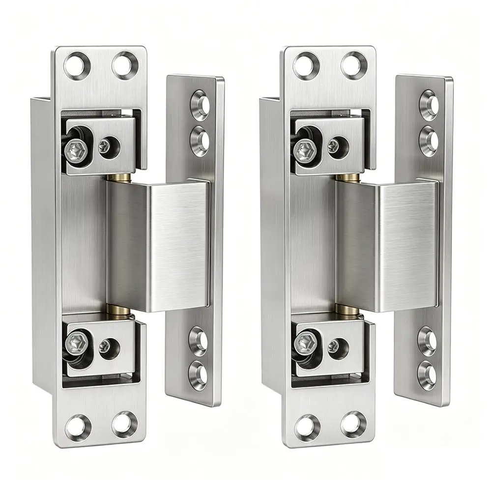 Adjustable Invisible Hinge for Interior For Wooden Doors with Embedded Structure and Long-Term Operational Stability