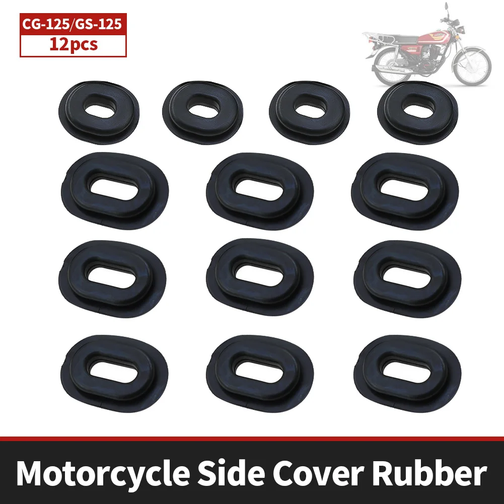 12pcs Motorcycle Side Cover Rubber Grommets Goldwing Fairing Bolts for Honda CG125 CB 100 550K 550F 750F CB125S CL XL 100 125 SL