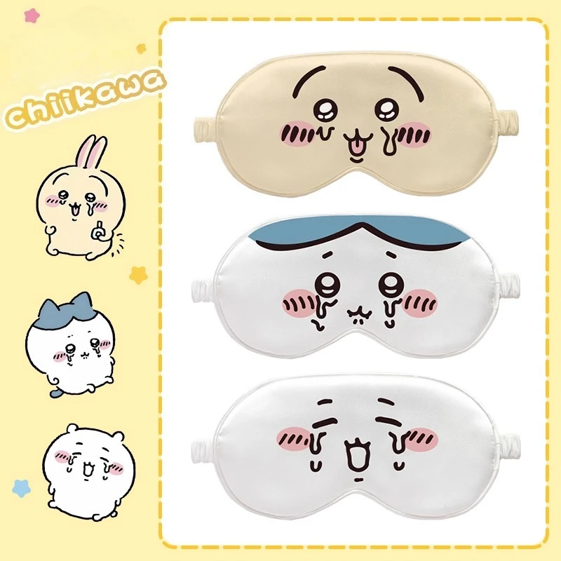 

MINISO Chiikawa Merchandise, Chiikawa Usagi Bunny, Small Eight Flying Squirrel, Plush Doll, Emoji Eye Mask, Cute, Festival Gift
