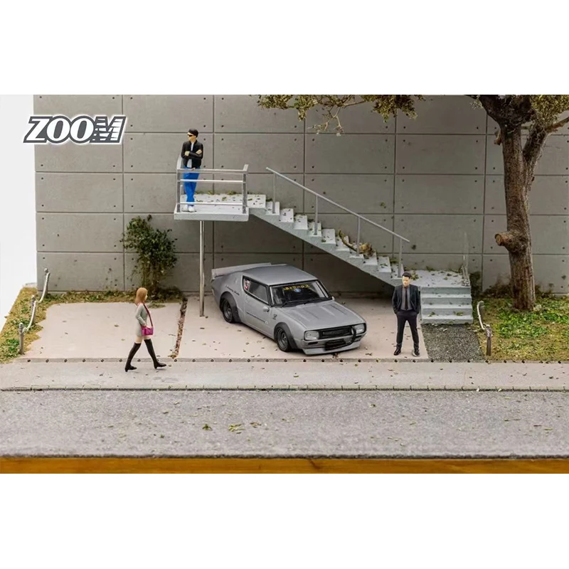 ZOOM In Stock 1:64 LBWK SKYLINE GTR KPGC110 Diecast Car Model Toys