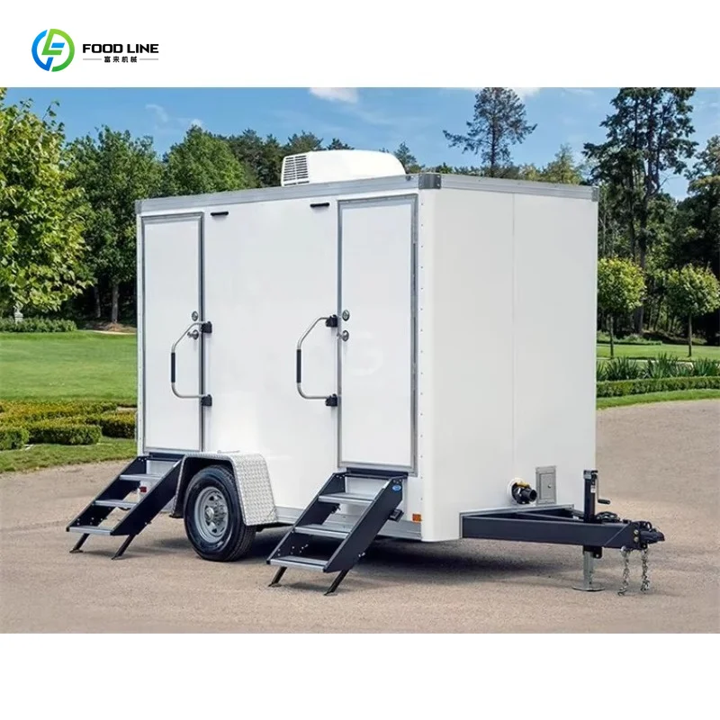 Customized industrial design eco friendly container houses portable mobile bathrooms manufactured in Henan for camping