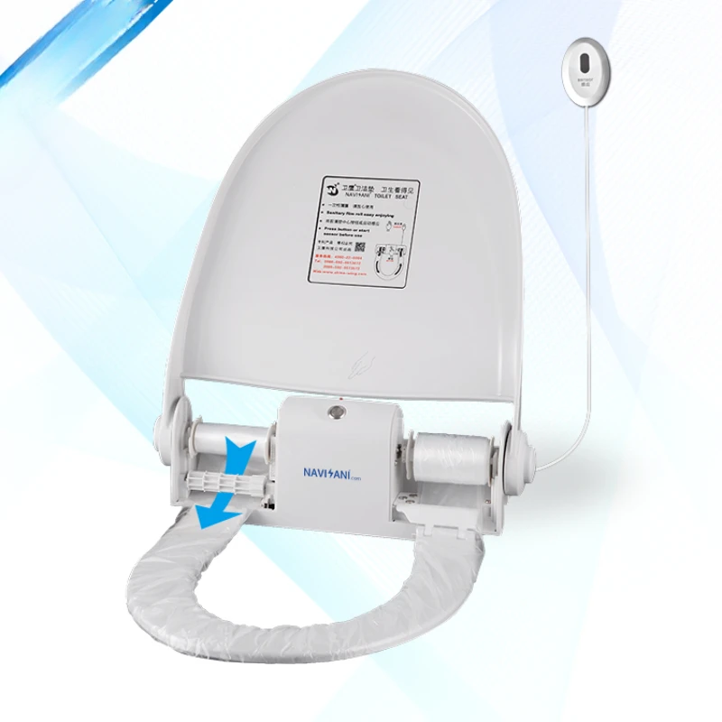 New Modern WC Toilet Seat with Automatic touchless sensor in Public Restroom and Bathroom Accessories