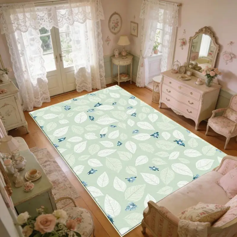 Nature Inspired Floral Rug Ideal For Garden Lovers Pastel Decor Fans And Cozy Romantic Home Decoration Enthusiasts