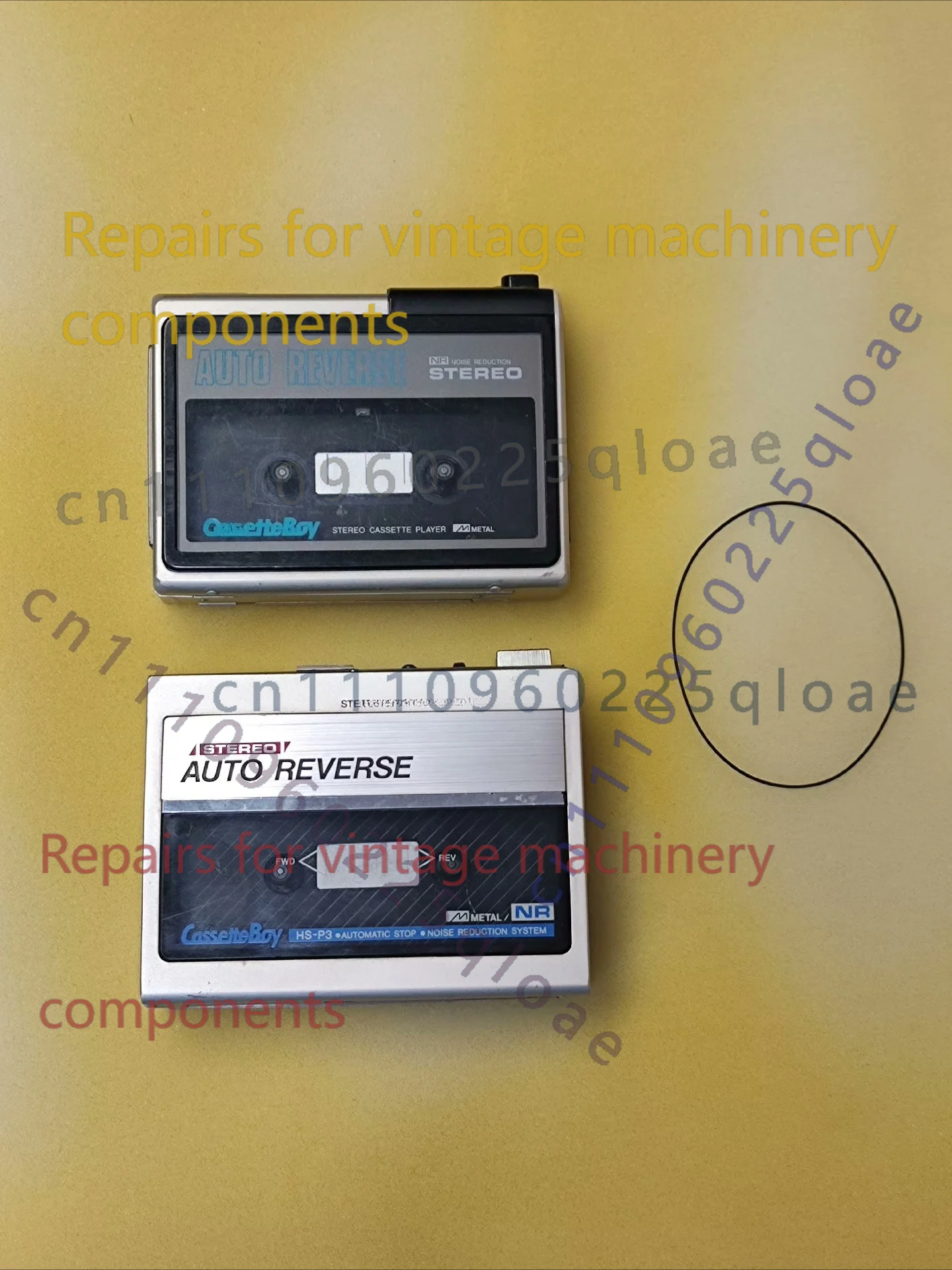 Correa de transmisión para Aiwa HS-P2 HS-P3, pieza de repuesto exclusiva para Walkman con cassette de marcha atrás automática, 1 unidad